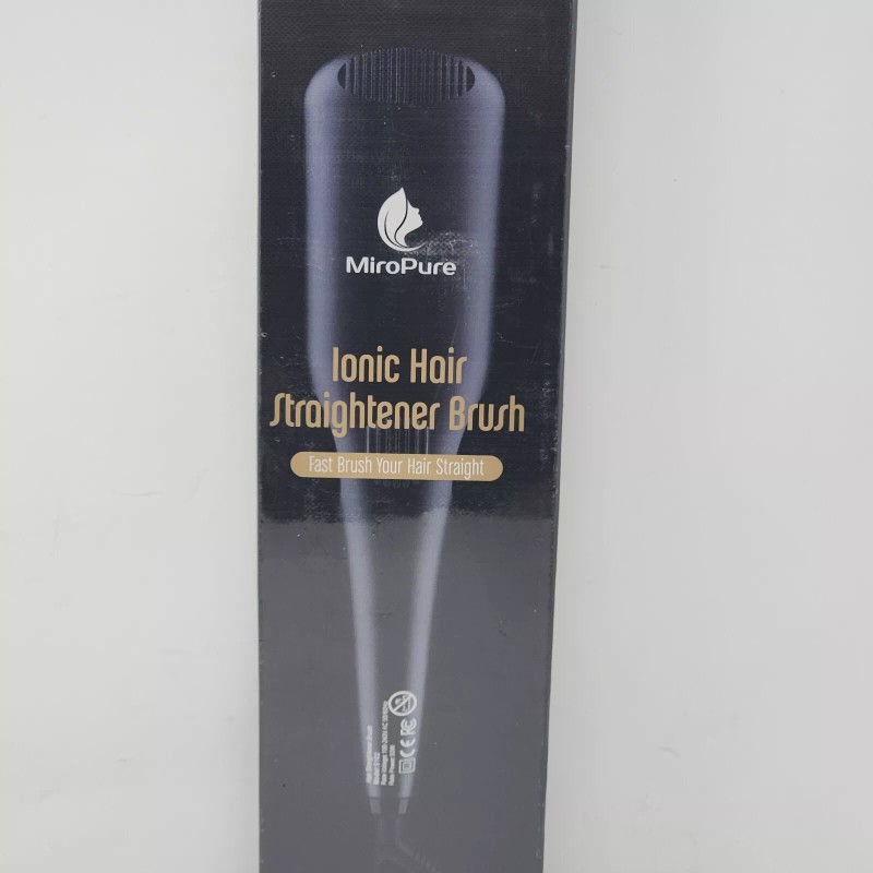 MiroPure Ionic Hair Straightener Brush Ionic Black 2 in 1
