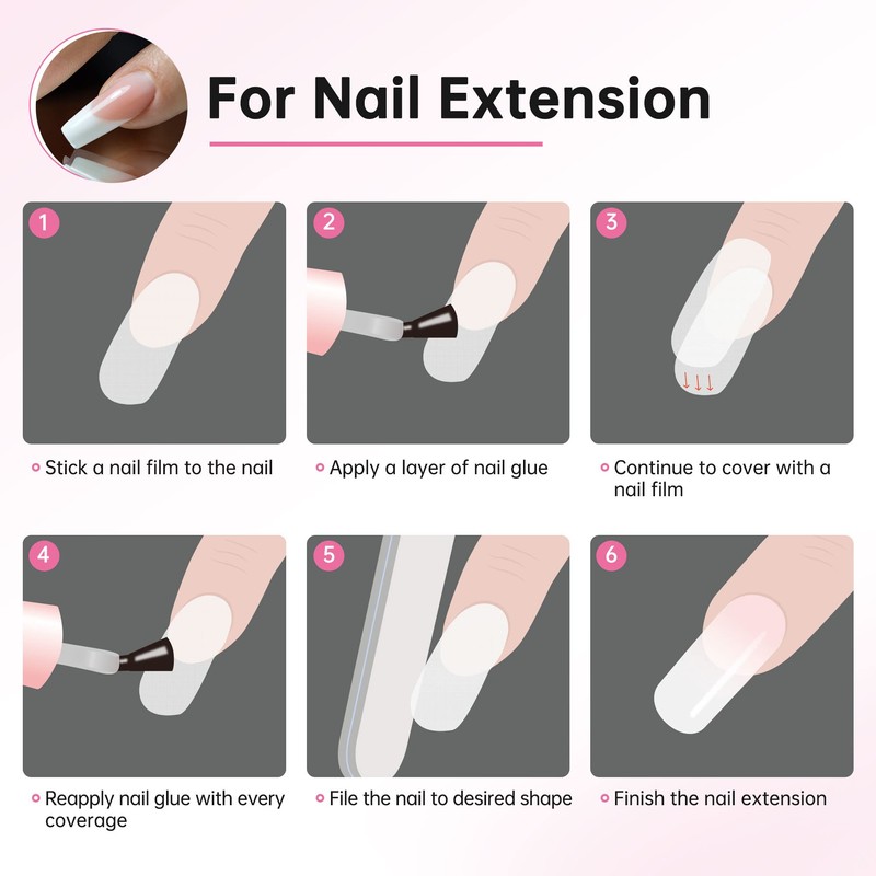 Self Stick Fiberglass Silk Wrap for Nail Repair Protector Nail