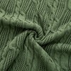 Aormenzy Cable Knit Throw Blankets 50 x 60 Inches, Soft