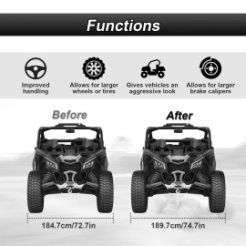 DYSO 4Pcs 1.0" Wheel Adapter Spacer 4x137mm For 2016-2025 Honda Pioneer/Talon 1000