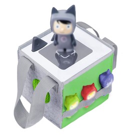 Vicloon Bag for Toniebox Starter Set and Accessories Storage Bag, Felt Organizer Bag for Toniebox Travel Carry Case, Travel Carrying Bag with Handle for Toniebox & Accessories (Green)