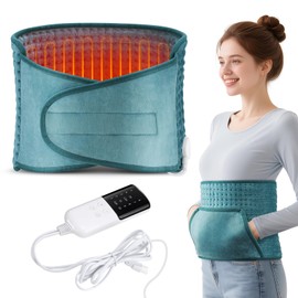 Electric Heating Blanket Against Back Pain, 30 x 120 cm Heat Pad for Regular Pain, Heated Hand Warmer, 10 Heat Settings, Automatic Shut-Off, Quick Heat Hand Warmer, Machine Washable