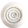 HBW 6" Round Ceiling Diffuser White Powder Coated with Outside