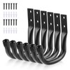 HOTUT Universal Heavy Duty Garage Storage Hooks Set, 6pcs Heavy