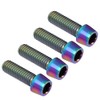 Outbit Brake Lever Bolt, Bicycle Bolt, 4 Pieces M6 x