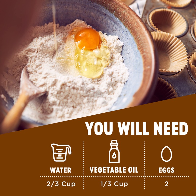 Krusteaz Banana Quick Bread Mix, Made with Real Bananas, 15.0