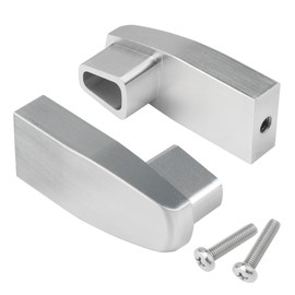 Shower Door Towel Bar Brackets for Alumax & Basco Framed Sliding Glass Doors – Heavy-Duty Aluminum Replacement Parts for Shower Door Towel Rod (2 Pack)