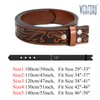 WERFORU Western Leather Belt Strap for Men Women Cowboy Western