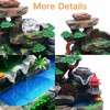 Lemoeyes Indoor Desktop Fountain Waterfall Decor, Atomizing Desktop Humidifier with