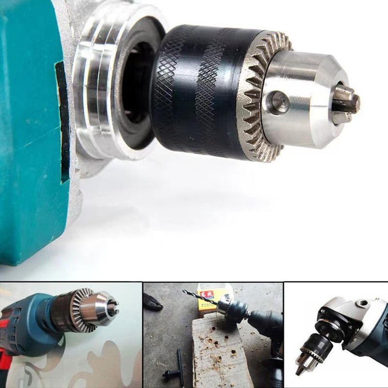LOYELEY 1.5-13mm Drill Chuck Hex Shank + SDS + 1/2"