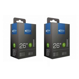 2 x Schwalbe 26" Mountain Bike Inner Tubes 26x2.50 With Schrader / Car Valves