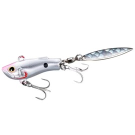 Shimano JL-X13Y 006 Spin Tail Jig, Exsense, Salvage Blade, High Peel, 0.5 oz (13 g), Silver Flash