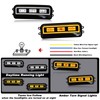 KEEGTBOX Switchback White/Amber LED DRL Front Fog Daytime Running Light