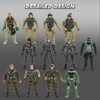 JOYIN 16 PCs Army Men Playset with 12 Realistic Army