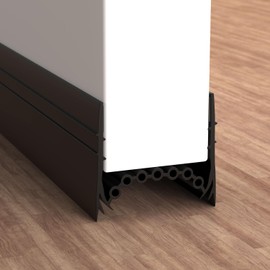 Insert-Type Door Draft Stopper, Upgraded Door Soundproofing Door Weather Stripping, Under Door Draft Blocker by SUNMON (3.3ft Black)