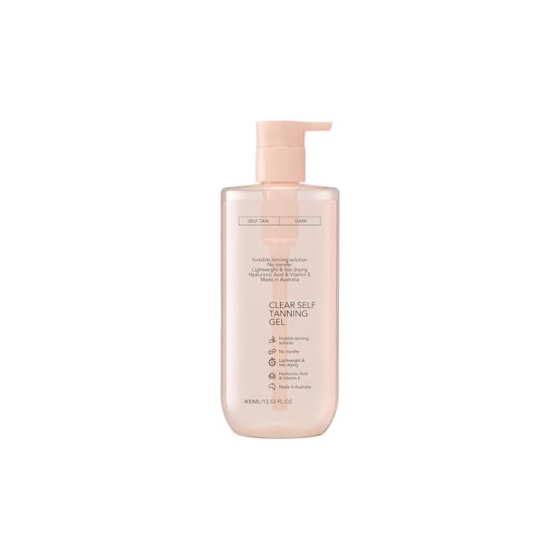 Clear Self Tanning Gel for Face Body, Transparent Hydrating Enhancer