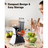Electric Cheese Grater Salad Shooter,5-In-1 Electric Slicer For Home Kitchen,One-Touch