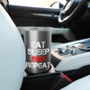 Eat Sleep Ski Repeat Winter Mountains Skiing Lodge Slopes Stainless