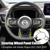 XITER 2PCS ABS Carbon Fiber Style Steering wheel cover Panel