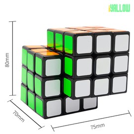 iYallow - cubeta de doble cubeta de velocidad III de 3 x 3 para juguetes de alivio del estrés y la ansiedad, juguete de rompecabezas de 3 x 3 para niños y adultos