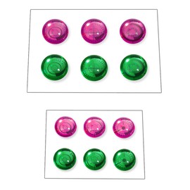 Customized Materials (3D Lens Seals) Color Coded Plastic Model, Pink, Green