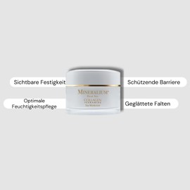Mineralium - Feuchtigkeitsspendende Tagescreme mit hydrolysiertem Kollagen und Ceramiden - Für strahlende, pralle Haut - Vitamin C, Jojobaöl, Mineralien aus dem Toten Meer - 50ml