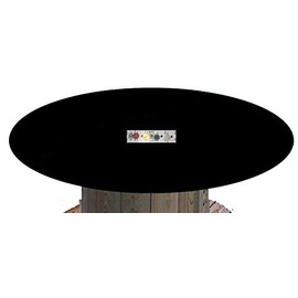 Felt Poker Table Cover for Round 36 Black