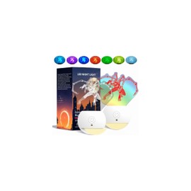 Joi-Fun for Anime Cute Cat Night Light,3D LED Lamp,7 Color Light for Christmas Gifts,Gradual Changing Touch Switch for Holiday Gifts or Home Decorations【Two-Piece Set】 (Spider)