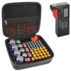 Linkidea Hard Battery Storage Container, Organizer Box with Tester BT-168,