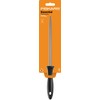 Fiskars Essential Sharpening Steel with Plastic Handle, Rustproof Stainless Steel,