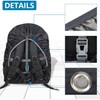 Waterproof Backpack Rain Cover (15-75L), Reflective Rucksack Cover, Adjustable Foldable