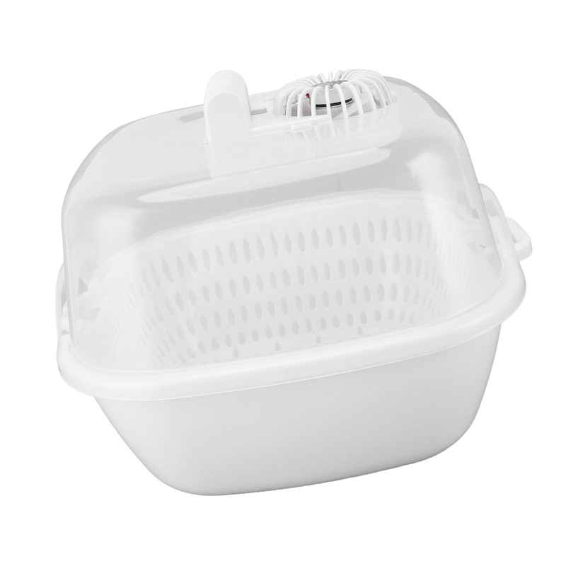 Household Defrosting Box Large Capacity Double Layer Drain Timing USB