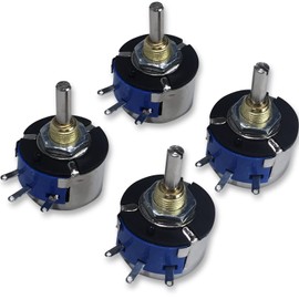 Variable Resistor Potentiometer Volume Hum Balancer (100Ω, 3W, 4 Pack)