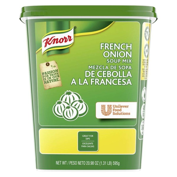 Knorr Professional French Onion Soup Mix Loaded with Real Onions, No Artificial Flavors, No added MSG, 0g Trans Fat, 20.98 oz, Pack of 6