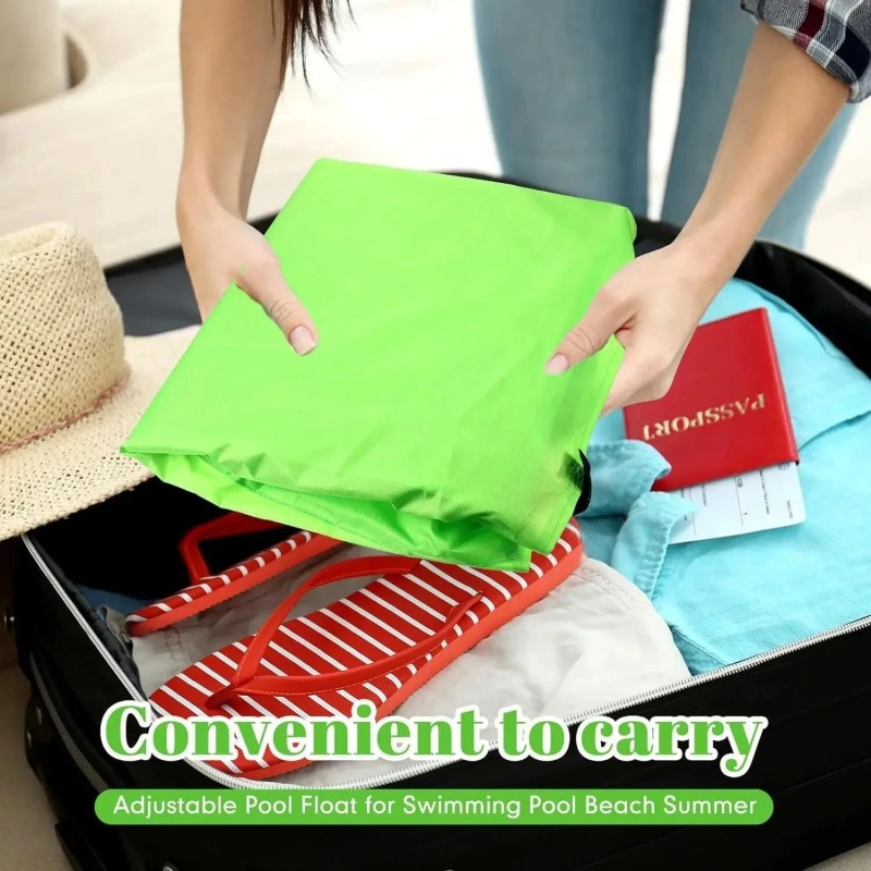 Unbranded Water Inflatable Recliner Floating Bed Hammock Foldable Double Backrest