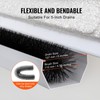 Happybuy 30 Feet Gutter Brush, 4.33" Diameter Gutter Cleaning Tools,