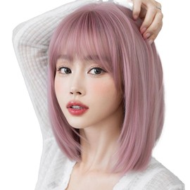 Emmor Wig, Short Bob Wig, Women's Wig, Fashion, Full Wig, Popular, Small Face, Natural, Heat Resistant, Harajuku Cosplay Wig