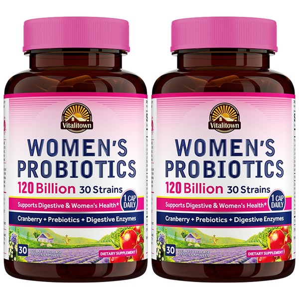 Vitalitown Vitalitown Women's Probiotics 120 Billion CFUs 1 Daily, 30