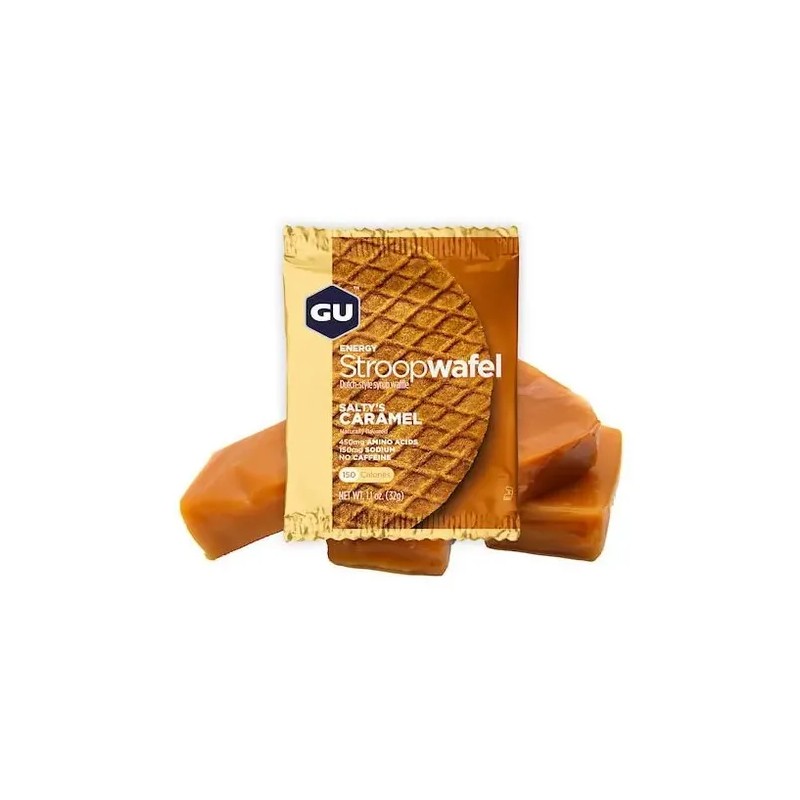 Barra Running Gu Energy Stroop Wafel Saltys Caramel Caja 16