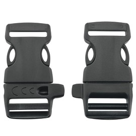 ZZLZX 6PCS Quick Release Buckle with Whistle 1inch Inner Diameter Plastic Adjustable Buckle Whistle Buckle Outdoor Camping Survival Buckle Outdoor Buckle Mountaineering Buckle Making Hanging Rope