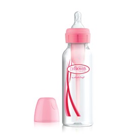Dr. Brown's Standard Options Baby Bottle, 250 ml, Pink