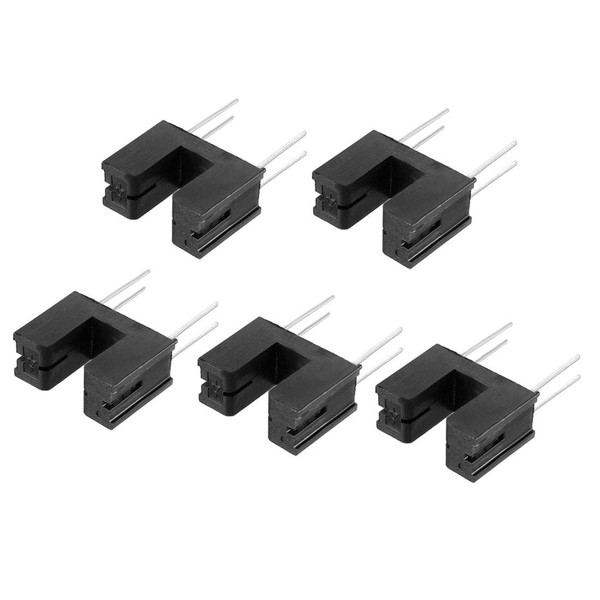 uxcell ITR9606 Photoelectric Switch Photo Sensor Groove Type DIP-4 Black Pack of 5