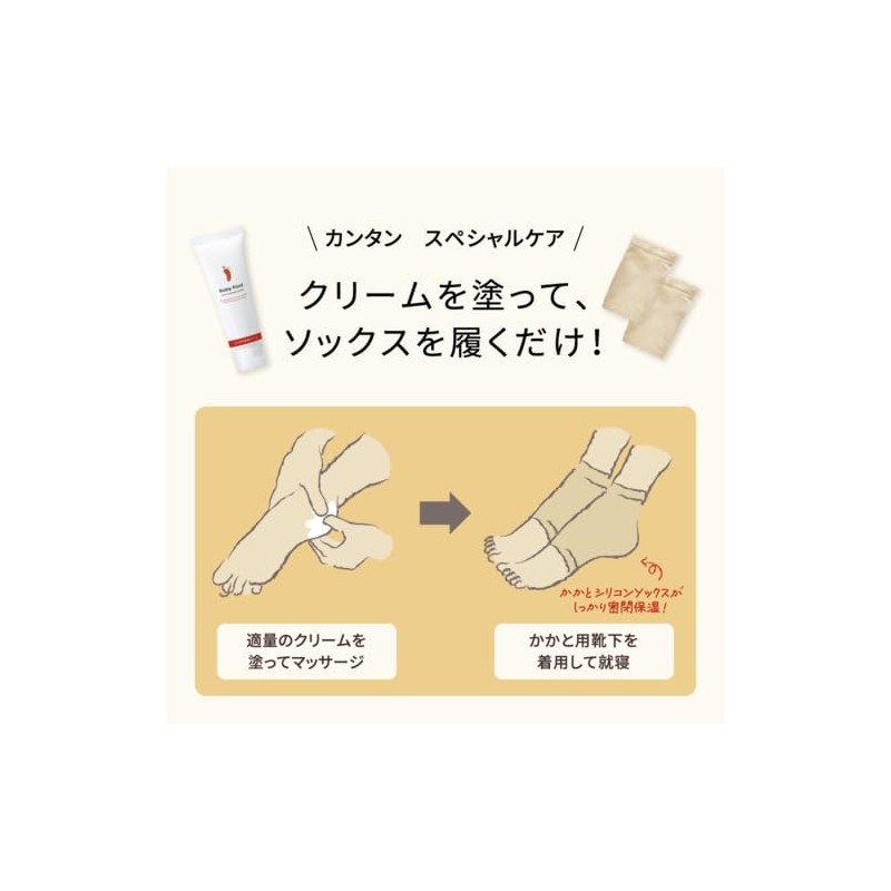 Baby Foot (ベビーフット) Cracked Heel Prevention Set Cream with 2