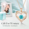 CDE Forever Love Heart Pendant Necklaces for Women 925 Sterling