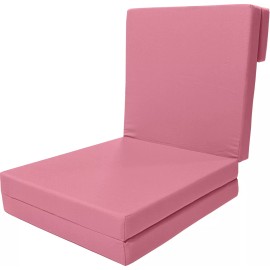 Danfuton Portable Lounger Shikibuton, Foldable Foam Beds Sleep Mats 83 x27 x 3, Pink