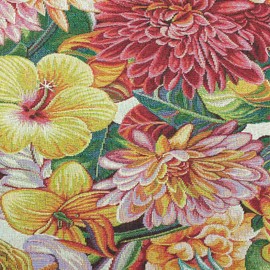 Kt KILOtela - Upholstery fabric, upholstery fabric, jacquard tapestry, decorative fabric, fashionable accessories, tablecloth, curtain or decorative item, sold by the metre from 50 cm, tropical