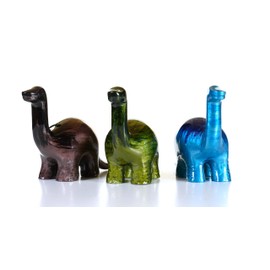 Purity Style Nessie – Brontosaurus – Diplodocus – Recycled Polished Aluminium Dinosaur Ornament - Paperweight - Statue - Blue