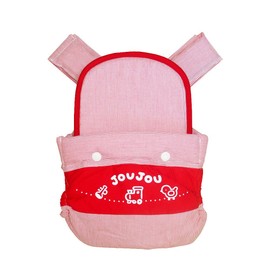 Traditional Japanese Piggy String Simple Red Dungaree Stripe Red