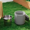 HOMCOM 2.6 Gal Outdoor Cooler Side Table, 3-in-1 Cool Bar