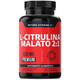 Beyond Vitamins | 1500mg L-Citrulina Malato en 1 Sola Molécula | Tecnología de Cápsulas Veganas (180 Caps)